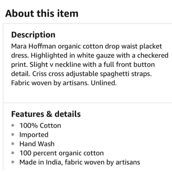 Anthropologie Mara Hoffman Drop Waist Cover Up Size M - Picture 6 of 14